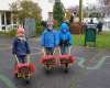 Transport de compost,  école maternelle Arc en ciel Brumath ( Bas-Rhin, Grand Est)   # selfie  #ExprimezVotreCompost